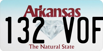 AR license plate 132VOF
