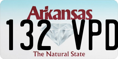 AR license plate 132VPD