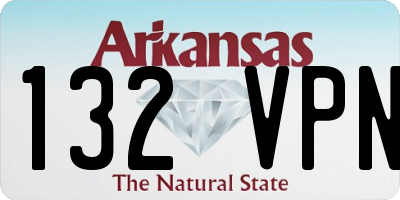 AR license plate 132VPN