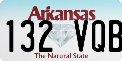 AR license plate 132VQB