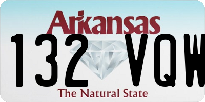 AR license plate 132VQW