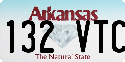 AR license plate 132VTC