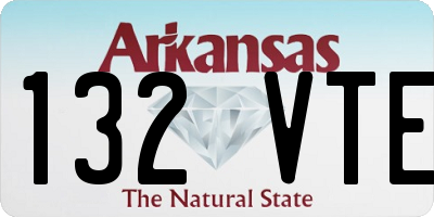 AR license plate 132VTE