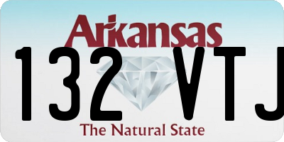 AR license plate 132VTJ