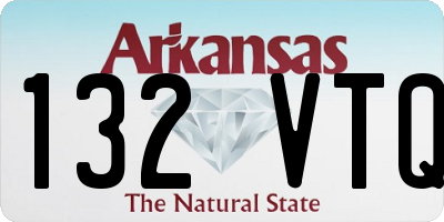 AR license plate 132VTQ