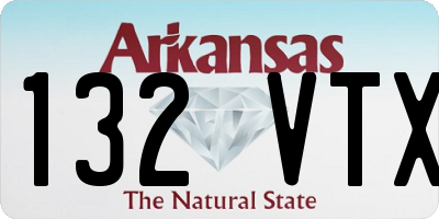 AR license plate 132VTX
