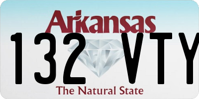 AR license plate 132VTY