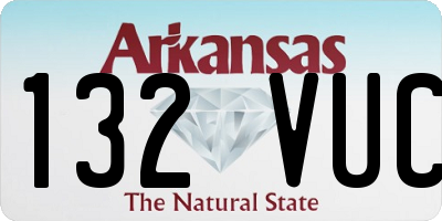 AR license plate 132VUC