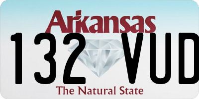 AR license plate 132VUD