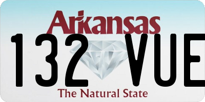 AR license plate 132VUE