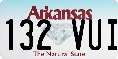 AR license plate 132VUI