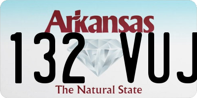 AR license plate 132VUJ
