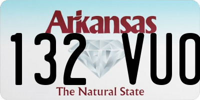 AR license plate 132VUO