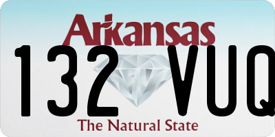 AR license plate 132VUQ