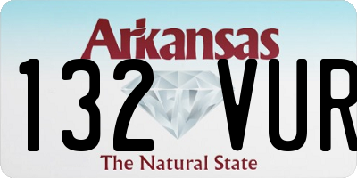 AR license plate 132VUR