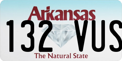 AR license plate 132VUS