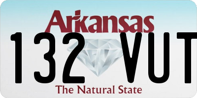 AR license plate 132VUT