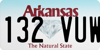 AR license plate 132VUW