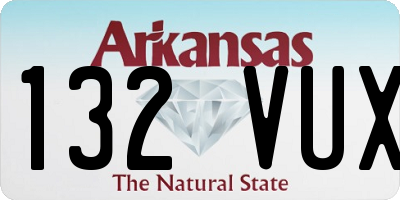 AR license plate 132VUX
