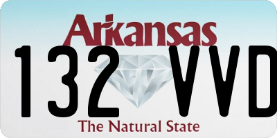 AR license plate 132VVD