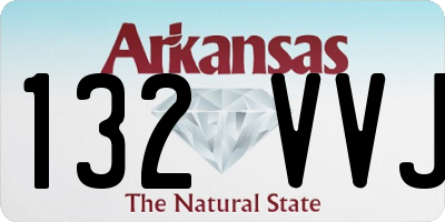AR license plate 132VVJ