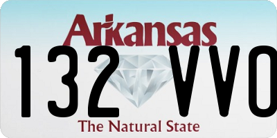 AR license plate 132VVO