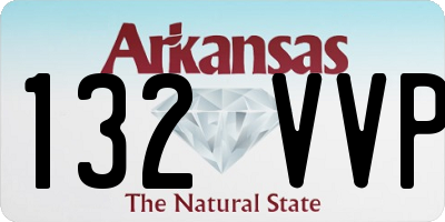 AR license plate 132VVP