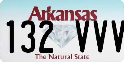 AR license plate 132VVV