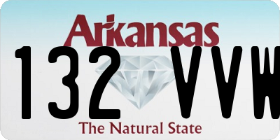 AR license plate 132VVW