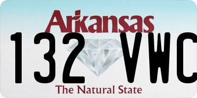 AR license plate 132VWC