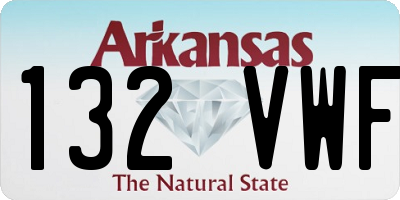 AR license plate 132VWF