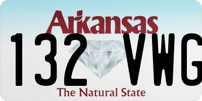 AR license plate 132VWG