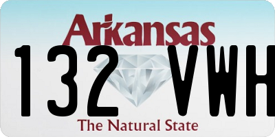 AR license plate 132VWH