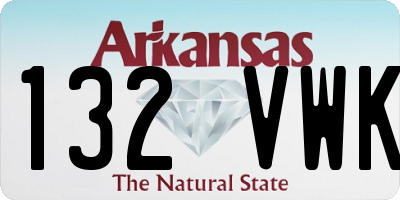AR license plate 132VWK