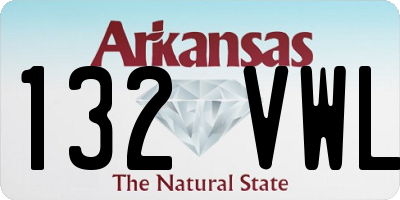 AR license plate 132VWL