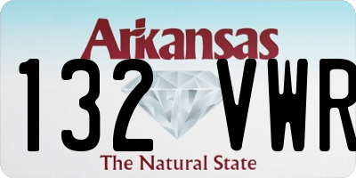 AR license plate 132VWR