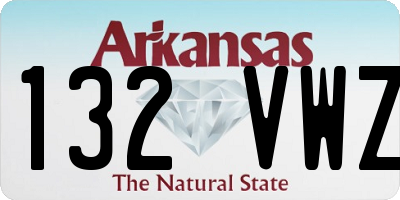 AR license plate 132VWZ