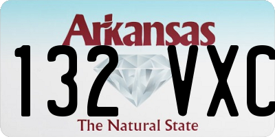 AR license plate 132VXC