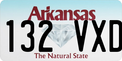 AR license plate 132VXD