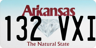 AR license plate 132VXI