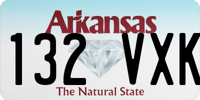 AR license plate 132VXK
