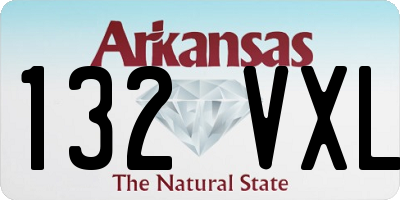 AR license plate 132VXL
