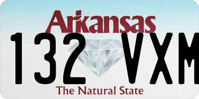 AR license plate 132VXM
