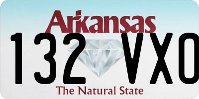 AR license plate 132VXO