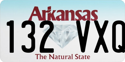 AR license plate 132VXQ