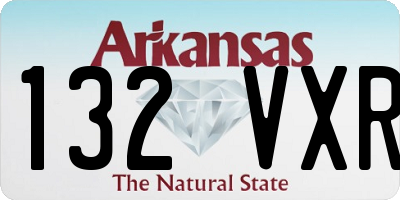 AR license plate 132VXR