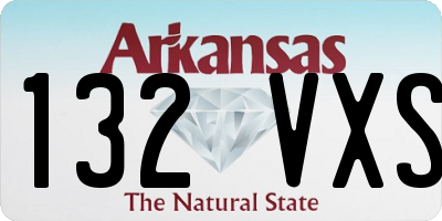 AR license plate 132VXS