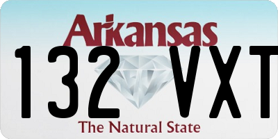 AR license plate 132VXT