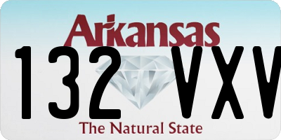 AR license plate 132VXV