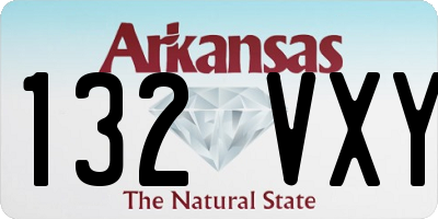 AR license plate 132VXY
